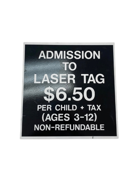 Dandy Bear Original Signs - laser tag sign